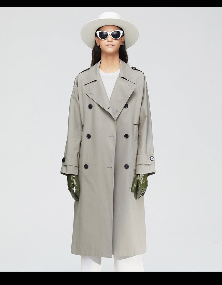 Elegant Fall Women Windbreak Long Overcoats
