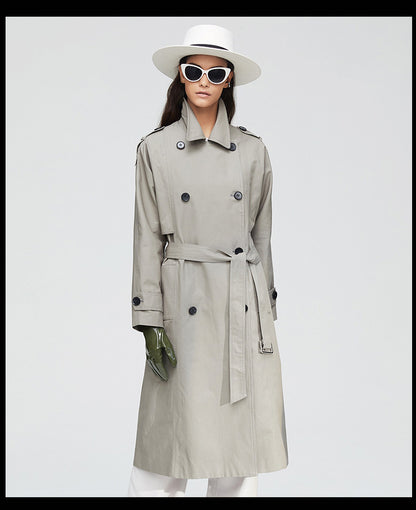 Elegant Fall Women Windbreak Long Overcoats