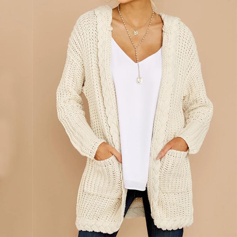 Women Casual Knitting Cardigan Sweaters-STYLEGOING