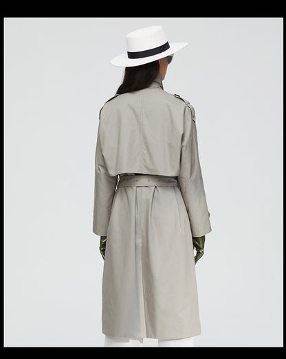 Elegant Fall Women Windbreak Long Overcoats