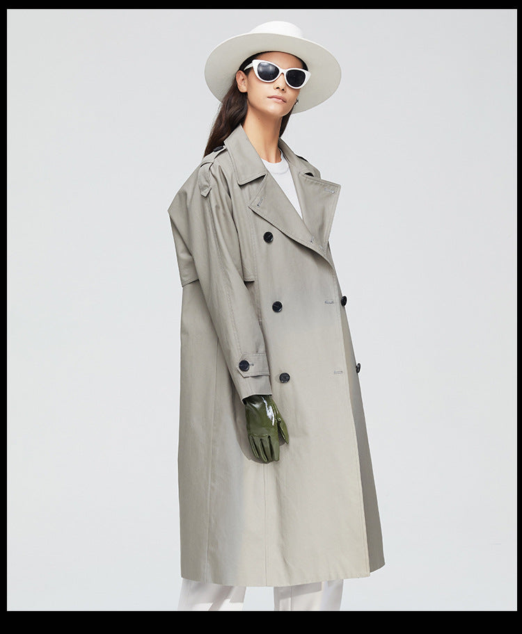 Elegant Fall Women Windbreak Long Overcoats