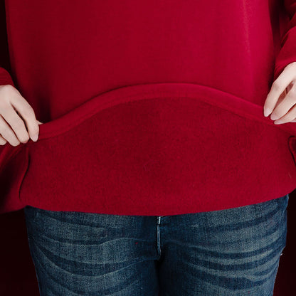 Casual Turtleneck Women Plus Sizes Hoodies
