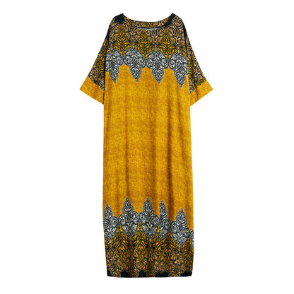 Vintage Cozy Plus Sizes Long Maxi Dresses