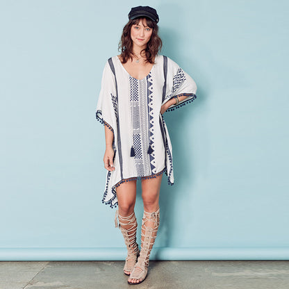 Boho Tassels Summer Holiday Bikini Cover Up Dresses