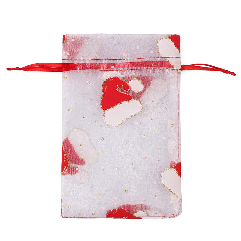 Merry Christmas Snowflake Elk Design Stroage Bags 50pcs/Set