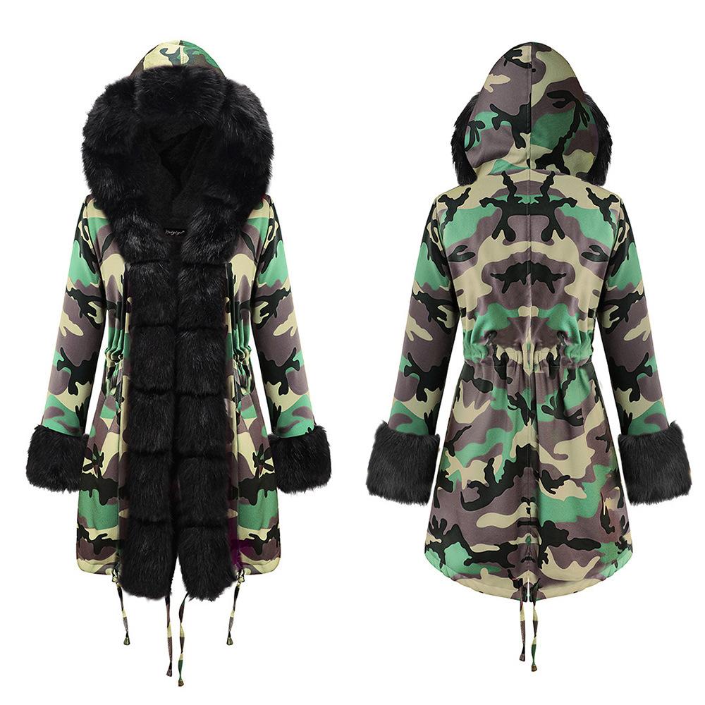 Women Fleece Lined Warm Winter Long Overcoat-STYLEGOING