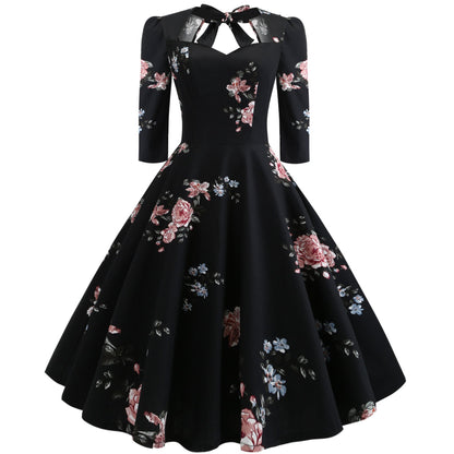 Vintage Bowknot Slim Waist Ball Dresses-STYLEGOING
