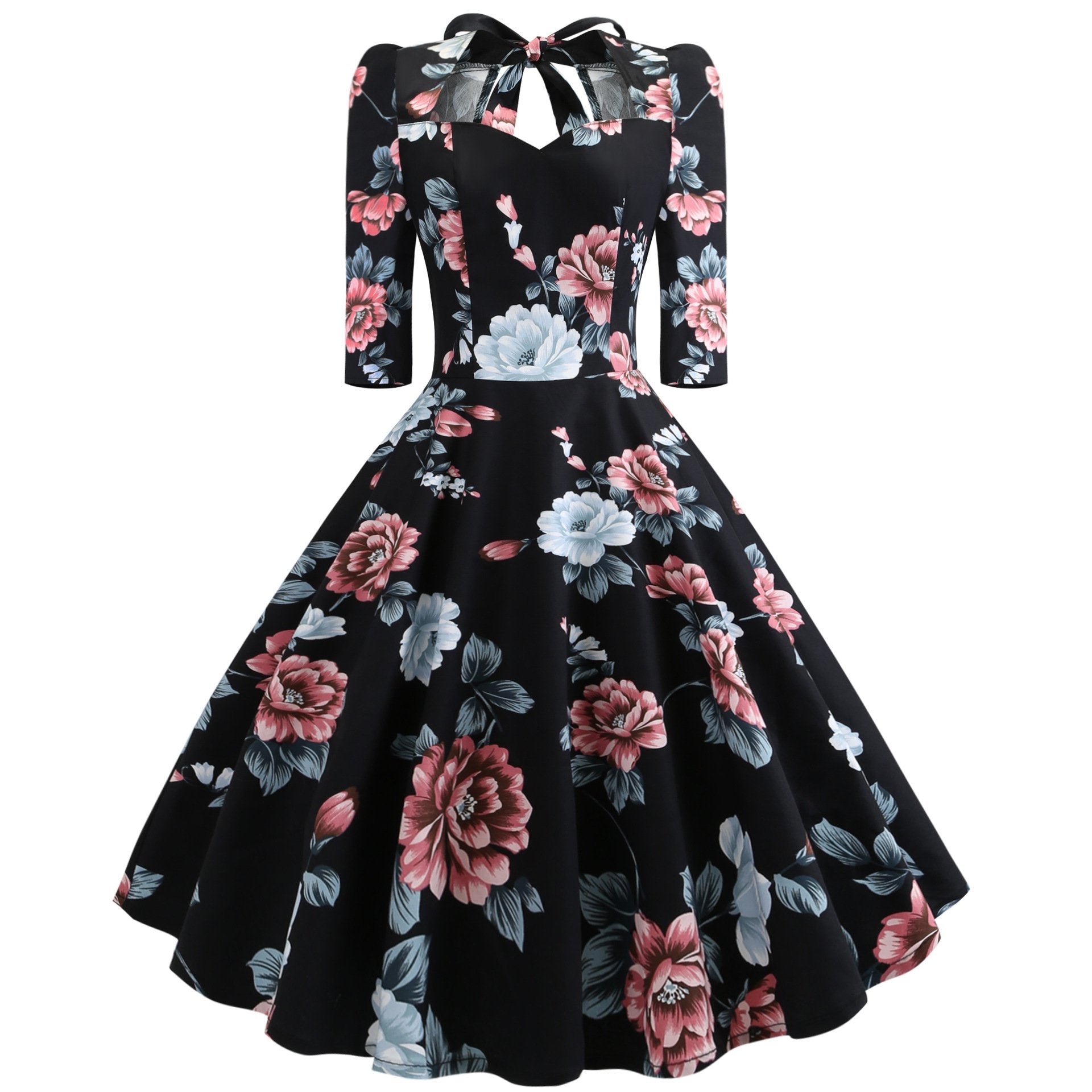 Vintage Bowknot Slim Waist Ball Dresses-STYLEGOING