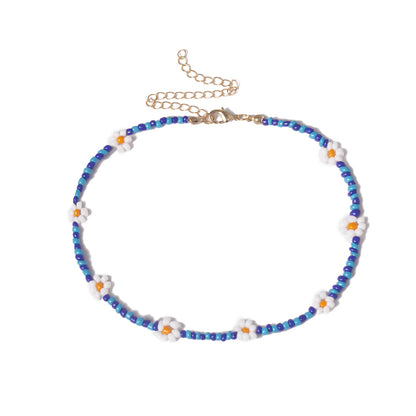 Handmade Colorful Beads String Daisy Design Necklaces for Women