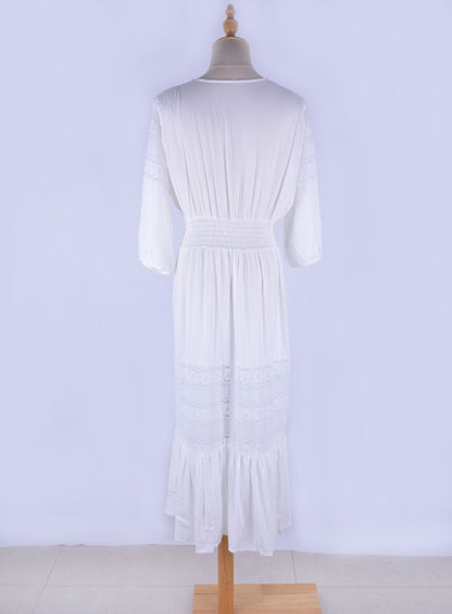 Sexy Cotton Summer Holiday Kimono Cover Up Dresses