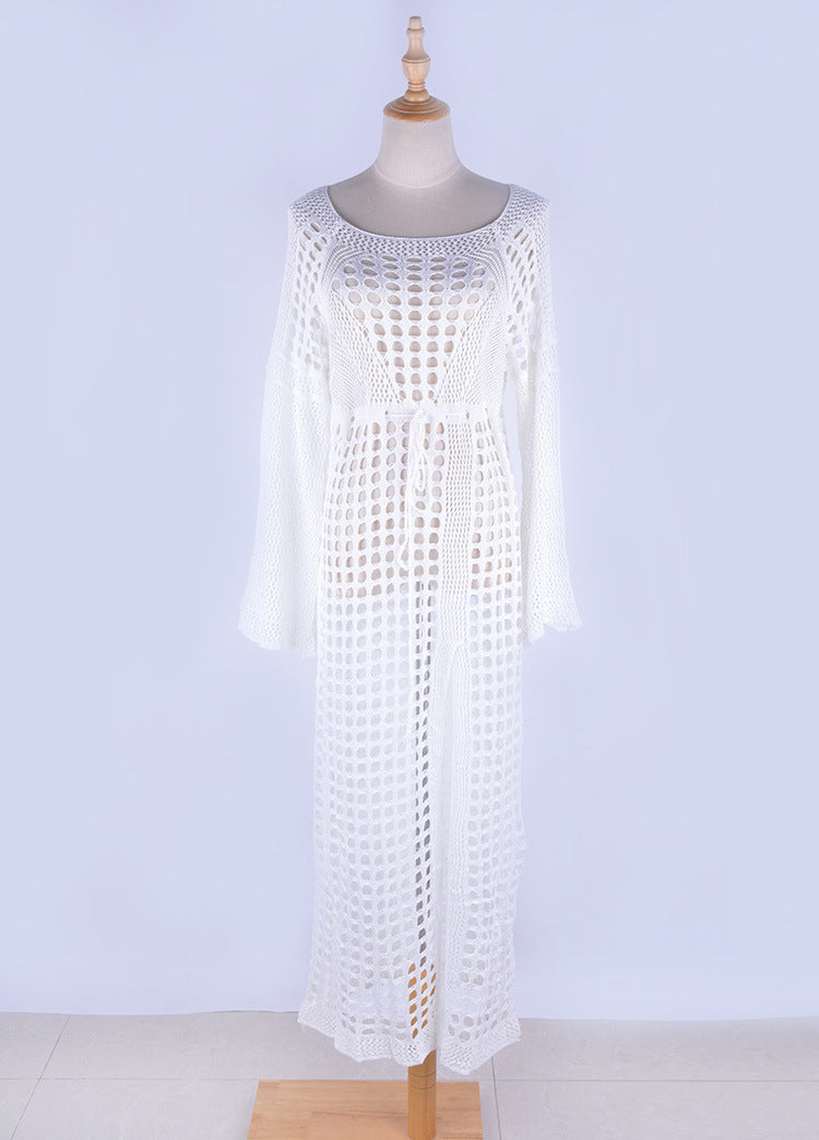 Sexy Knitted Crochet Summer Holiday Bikini Cover Up Dresses