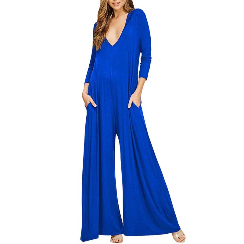 Fall Women Long Sleeves Jumpsuits with Hat-STYLEGOING