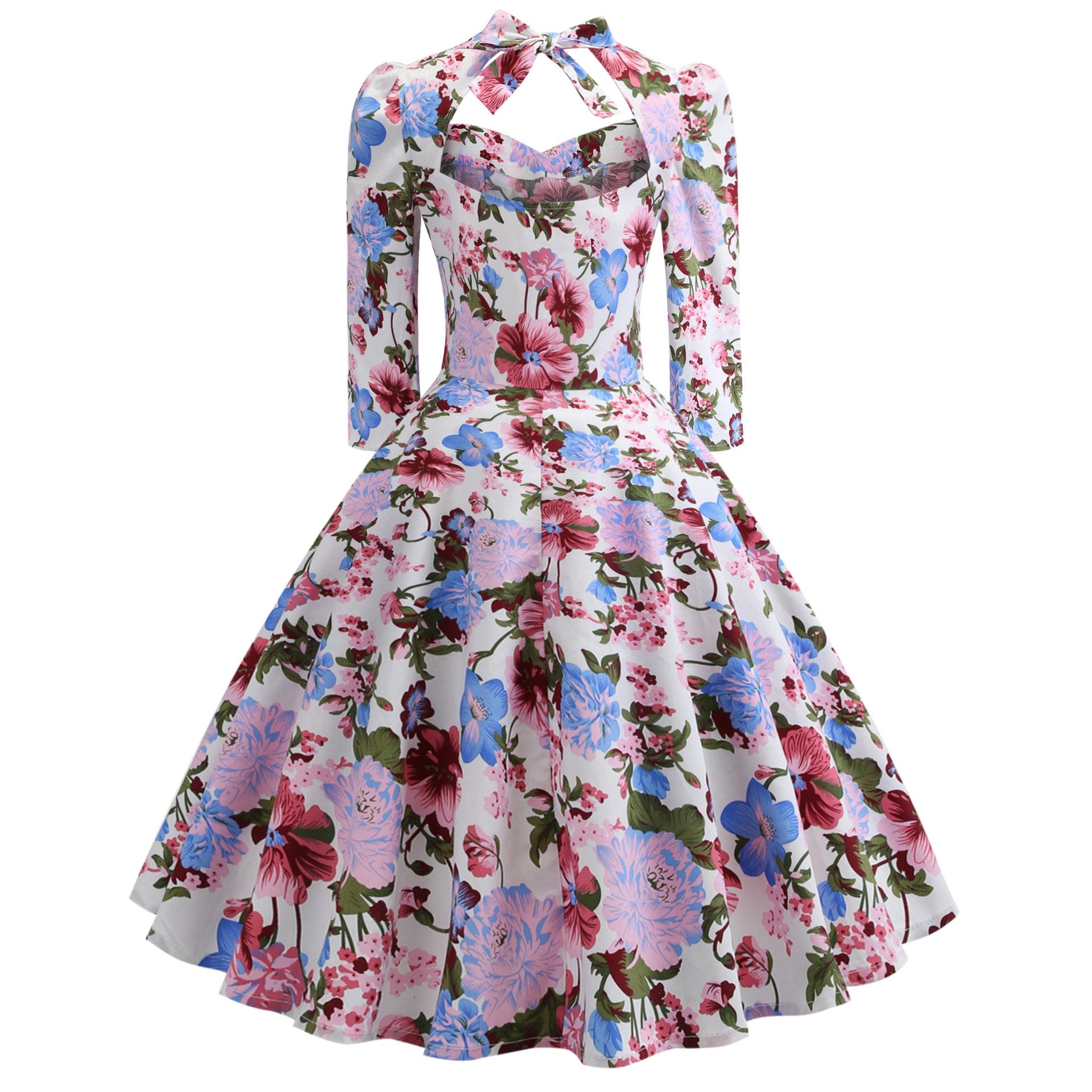 Vintage Bowknot Slim Waist Ball Dresses-STYLEGOING