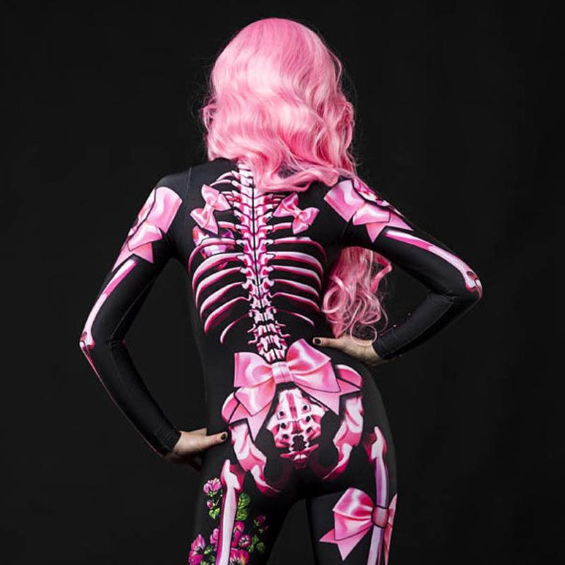 Holloween Horrible Skeleton Jumpsuit for Adult&kids-STYLEGOING