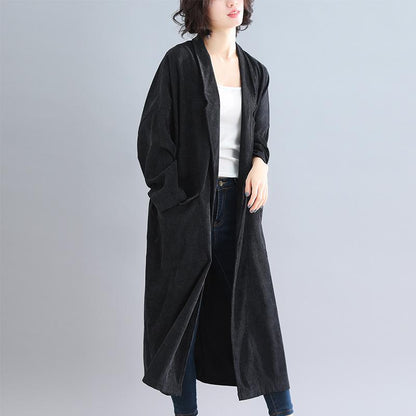 Vintage Women Plus Size Loose Wind Overcoat-STYLEGOING
