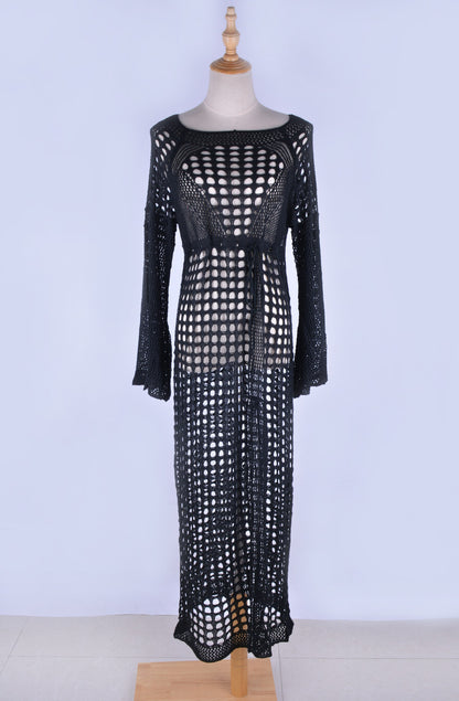 Sexy Knitted Crochet Summer Holiday Bikini Cover Up Dresses