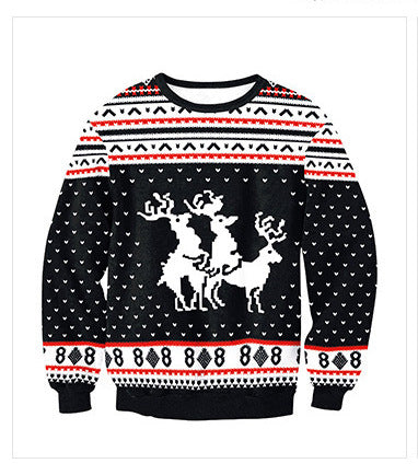 Merry Christmas 3D Print Pullover Hooides