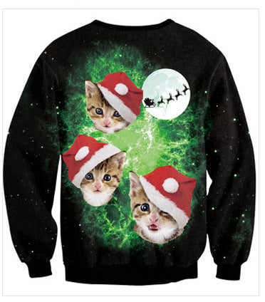 Merry Christmas 3D Print Pullover Hooides
