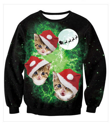 Merry Christmas 3D Print Pullover Hooides