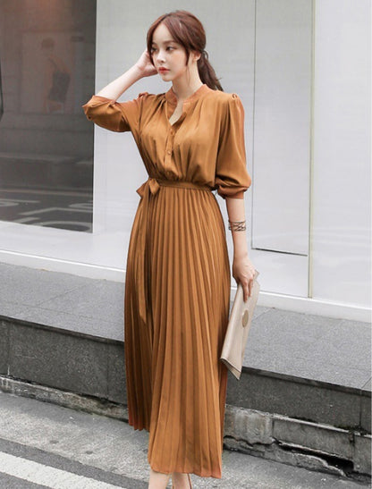 Elegant Chiffon Holiday Dresses with Long Sleeves