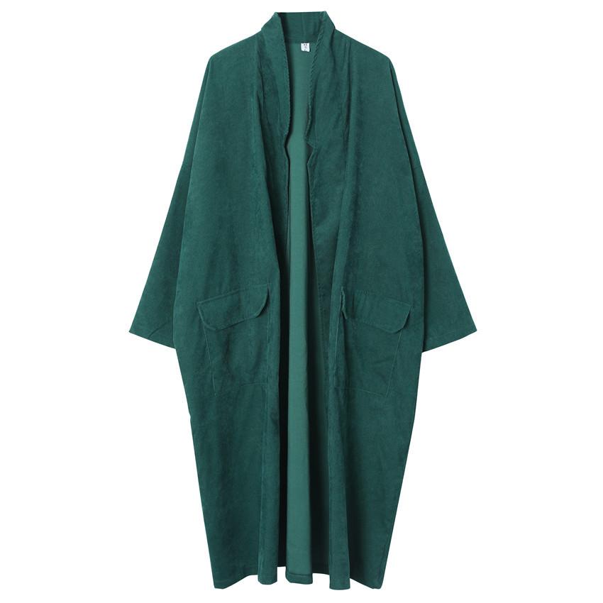 Vintage Women Plus Size Loose Wind Overcoat-STYLEGOING