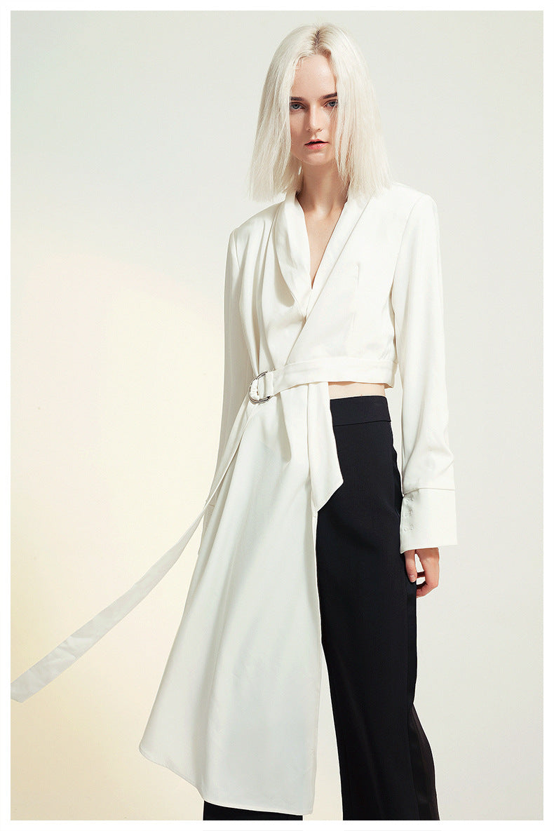 Romantic Designed Irregular Blazer Tops