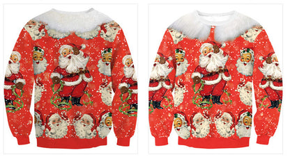 Merry Christmas 3D Print Pullover Hooides