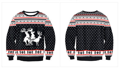 Merry Christmas 3D Print Pullover Hooides