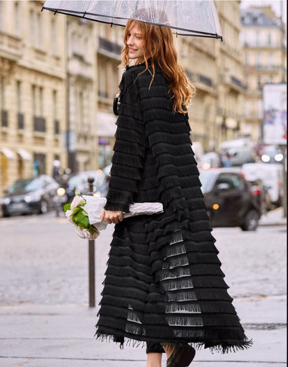 Gorgeous Tassels Plus Sizes Crdigan Overcoat Dresses