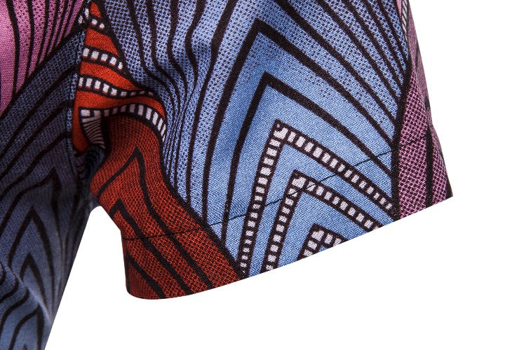 Ethnic Style Men‘s Short Sleeves Shirts