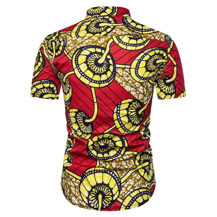 Ethnic Style Men‘s Short Sleeves Shirts