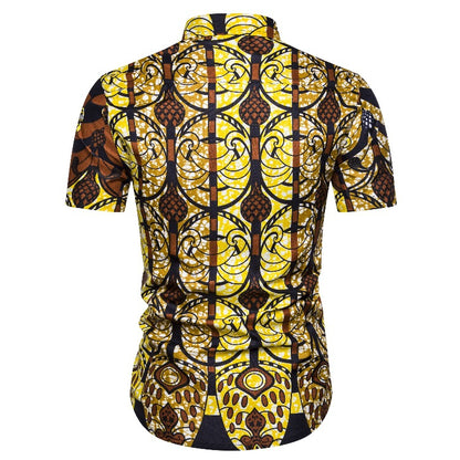 Ethnic Style Men‘s Short Sleeves Shirts