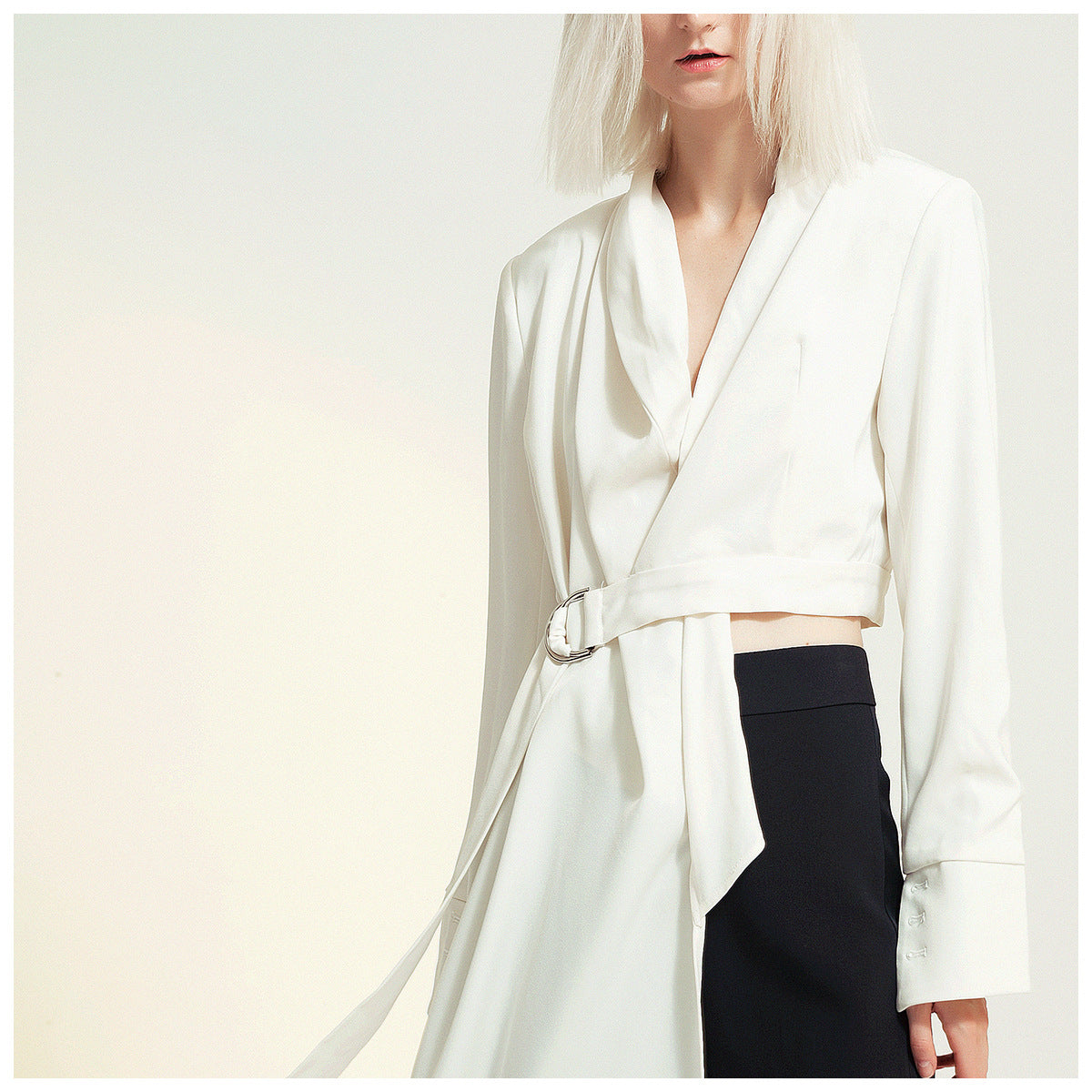 Romantic Designed Irregular Blazer Tops