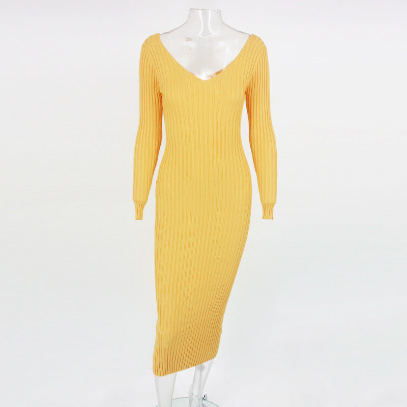Sexy Off The Shoulder Knitting Dresses for Women