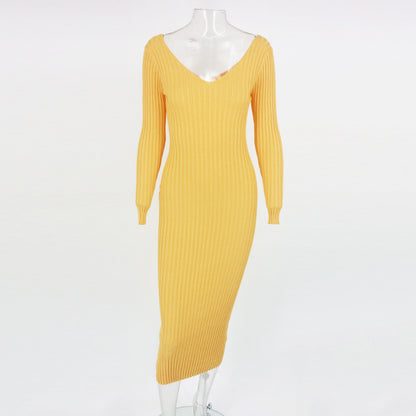 Sexy Off The Shoulder Knitting Dresses for Women