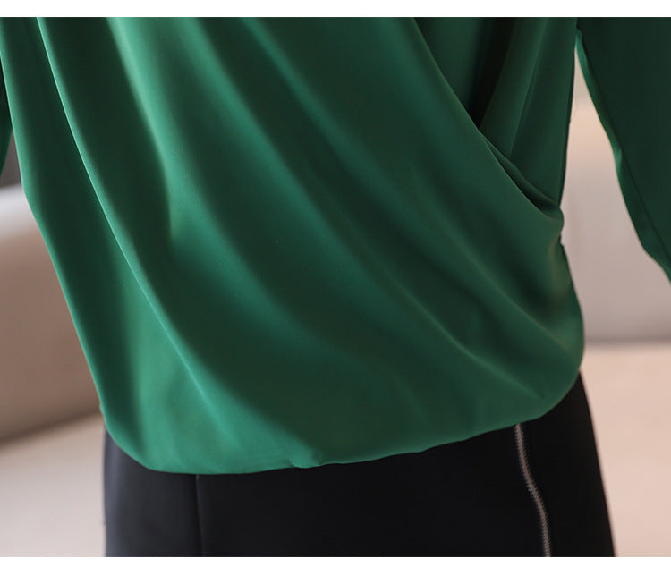 Summer Office Lady Long Sleeves Chiffon Shirts