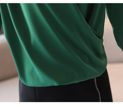 Summer Office Lady Long Sleeves Chiffon Shirts