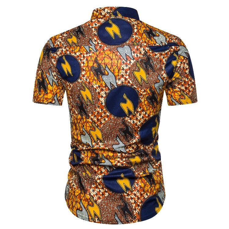 Ethnic Style Men‘s Short Sleeves Shirts