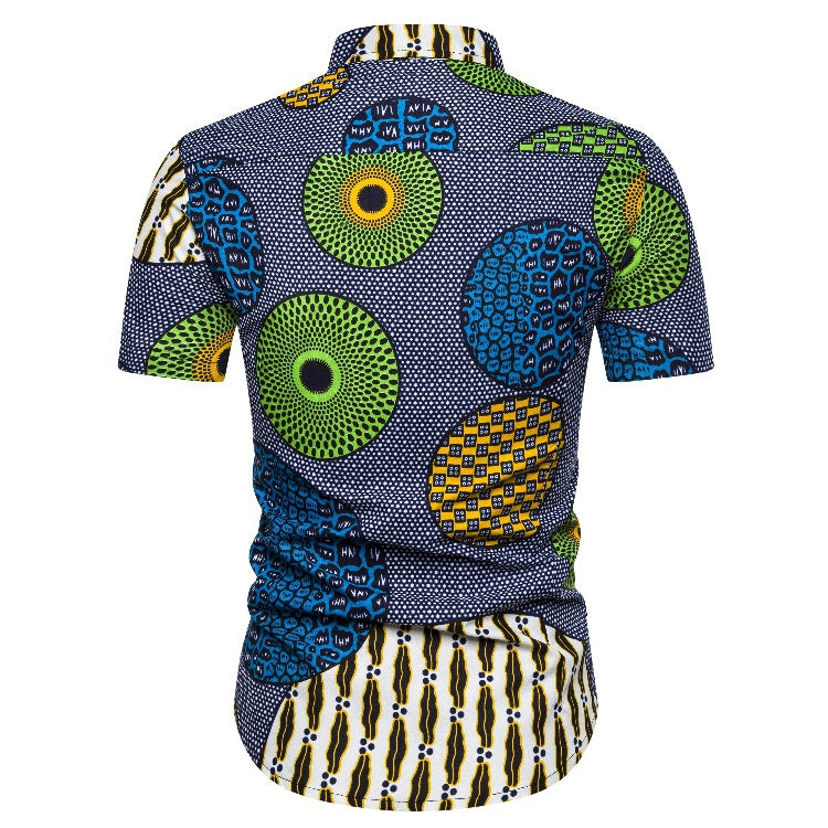 Ethnic Style Men‘s Short Sleeves Shirts