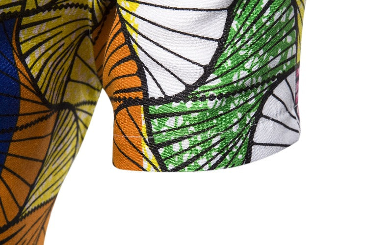 Ethnic Style Men‘s Short Sleeves Shirts