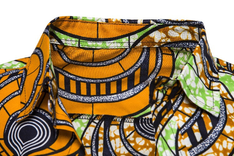 Ethnic Style Men‘s Short Sleeves Shirts