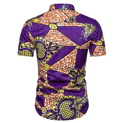 Ethnic Style Men‘s Short Sleeves Shirts