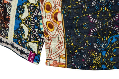 Ethnic Print Men's Summer Beach Short Sleeves Shirts