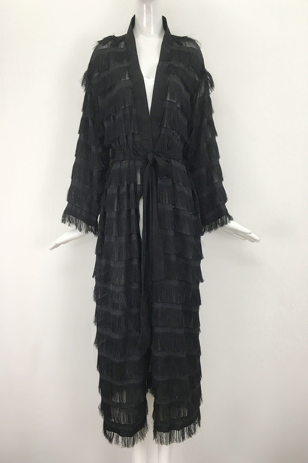 Gorgeous Tassels Plus Sizes Crdigan Overcoat Dresses