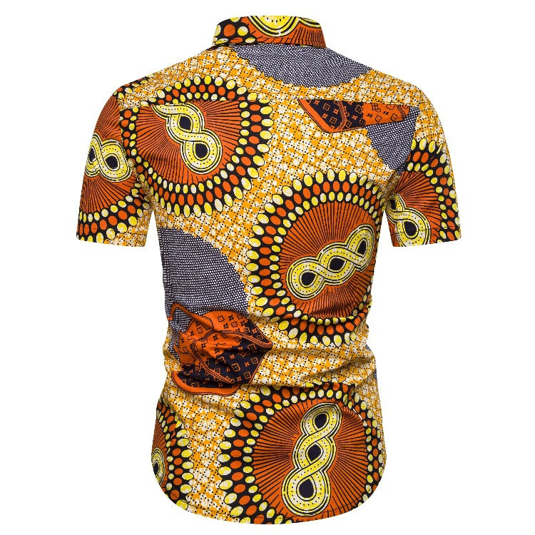 Ethnic Style Men‘s Short Sleeves Shirts