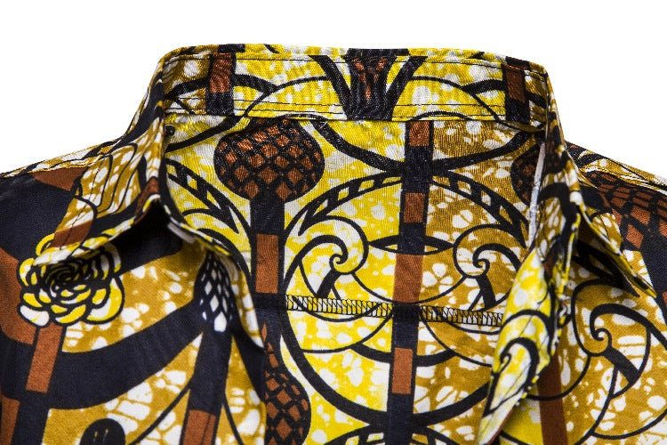 Ethnic Style Men‘s Short Sleeves Shirts