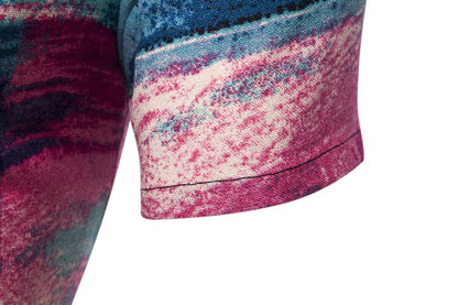 Ethnic Print Men's Summer Beach Short Sleeves Shirts