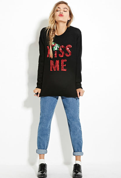 Christmas Snowman Design Long Sleeves Sweaters