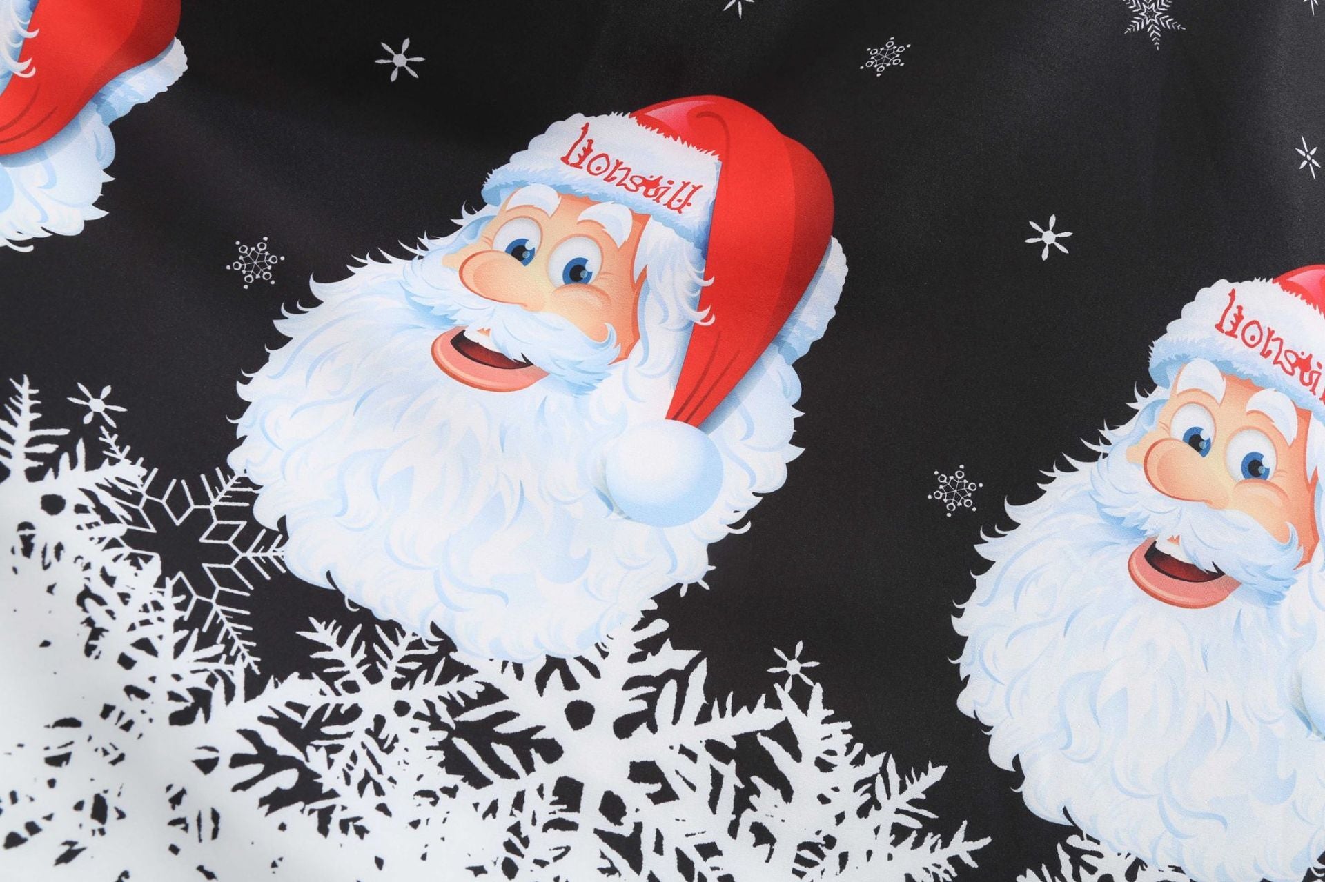 Vintage Merry Christmas Round Neck Long Sleeves Dresses-STYLEGOING