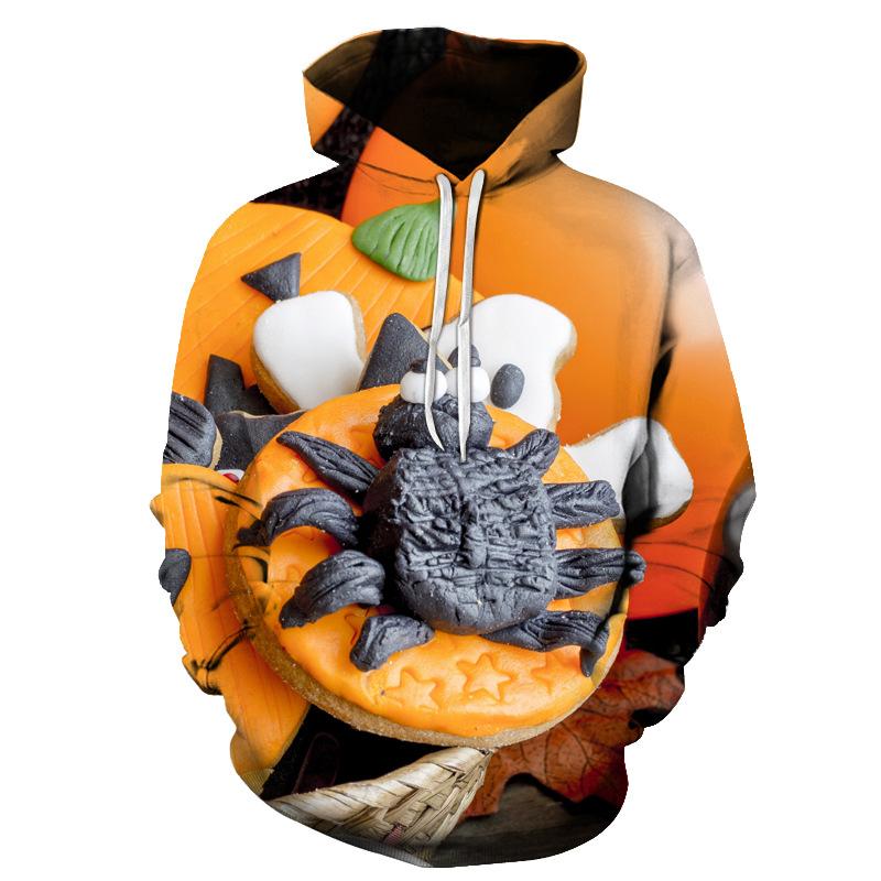 Lovely 3D Pumpkin Halloween Pullover Hoodies-STYLEGOING